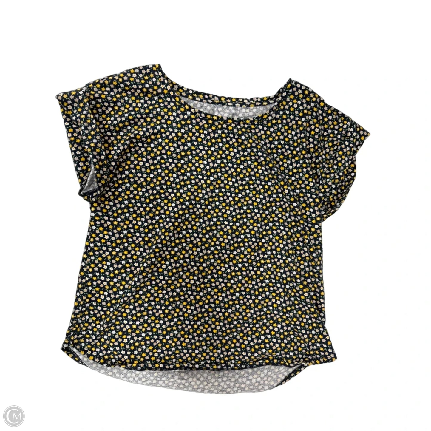 Top Short Sleeve By L.l. Bean In Floral Print, Size: M