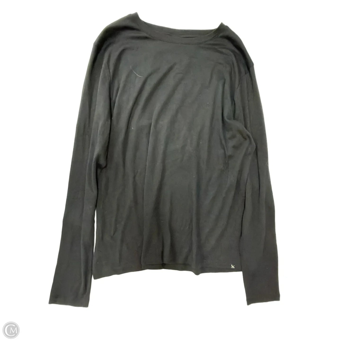 Top Long Sleeve By Eddie Bauer In Black, Size: Xl