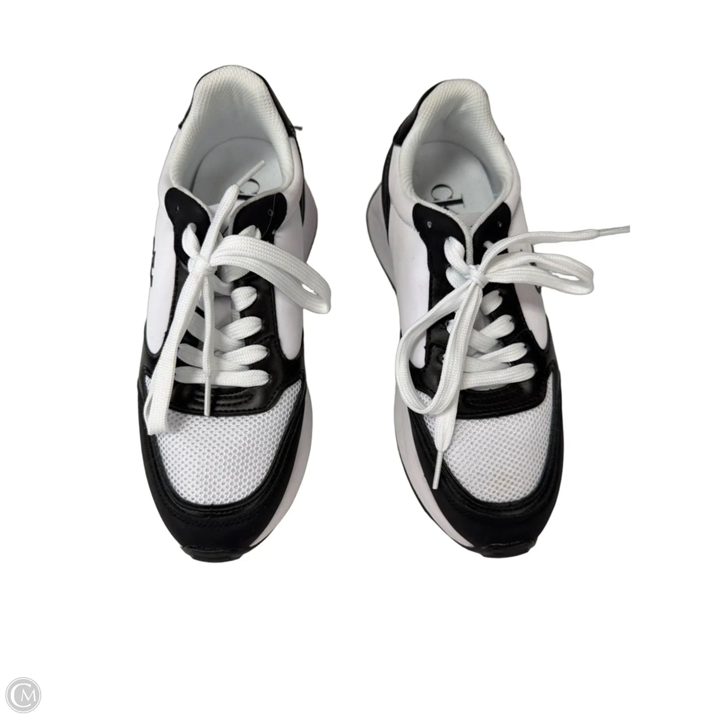 Shoes Sneakers By Calvin Klein In Black & White, Size: 8