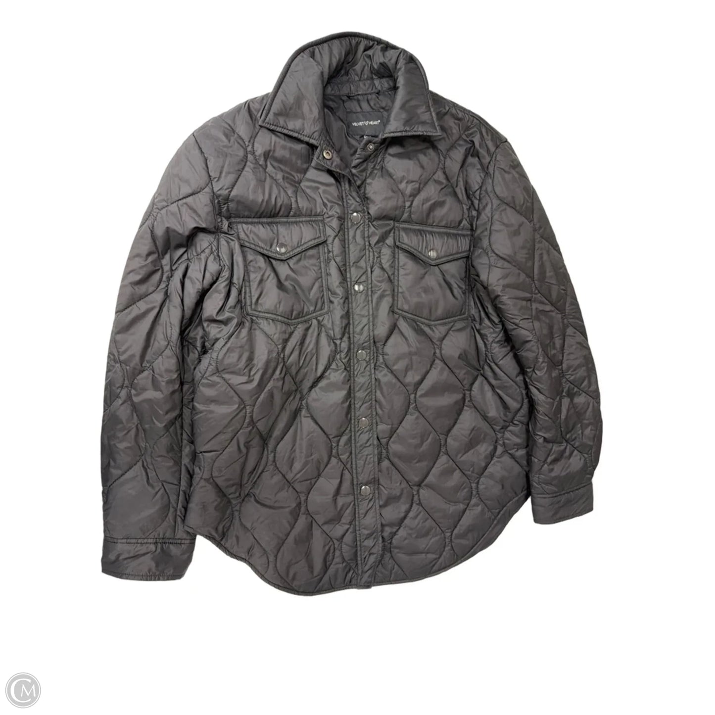 Coat Puffer & Quilted By Velvet Heart In Black, Size: M
