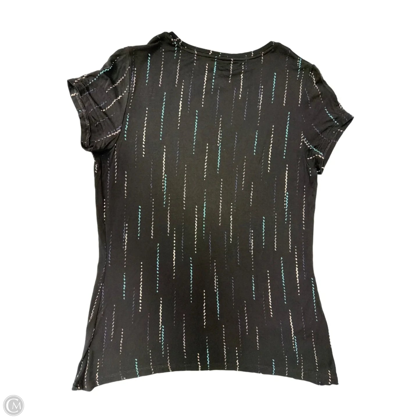 Top Short Sleeve By Apt 9 In Black, Size: M
