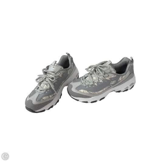 Shoes Athletic By Skechers In Grey, Size: 8