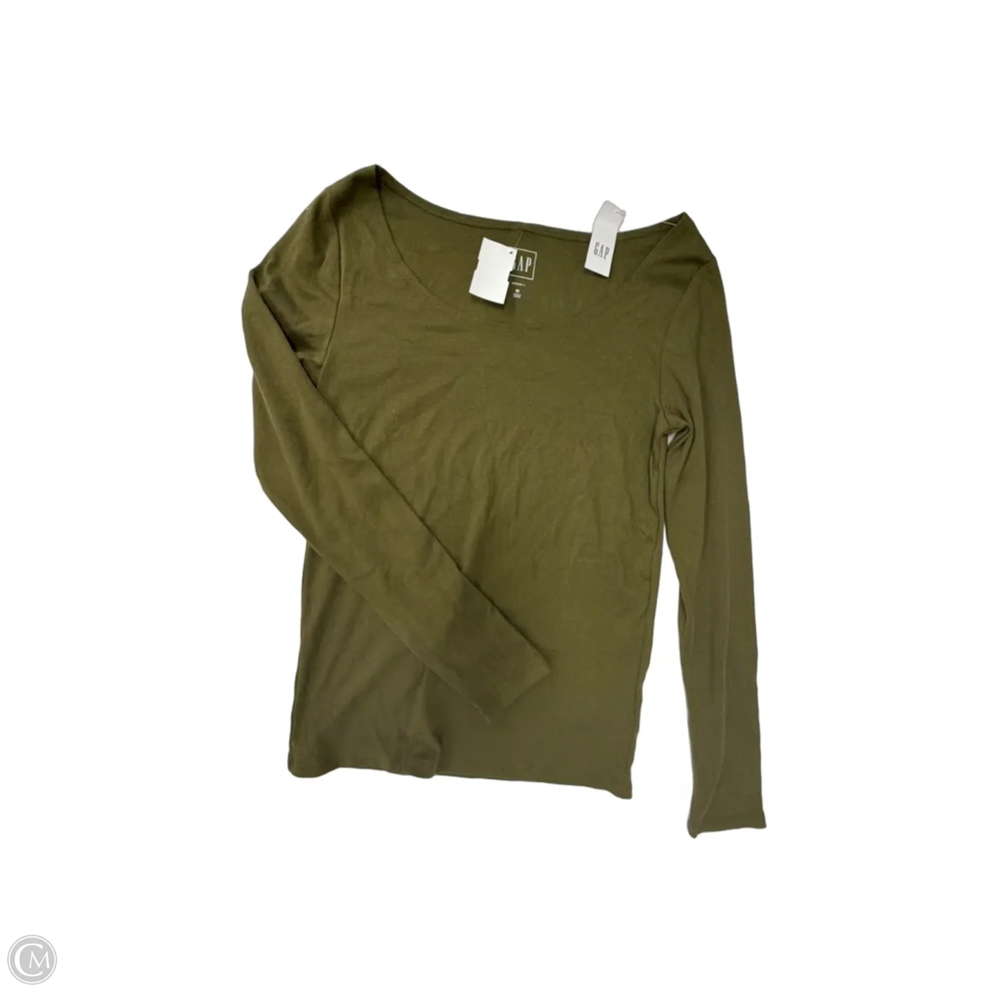 Top Long Sleeve By Gap In Green, Size: M