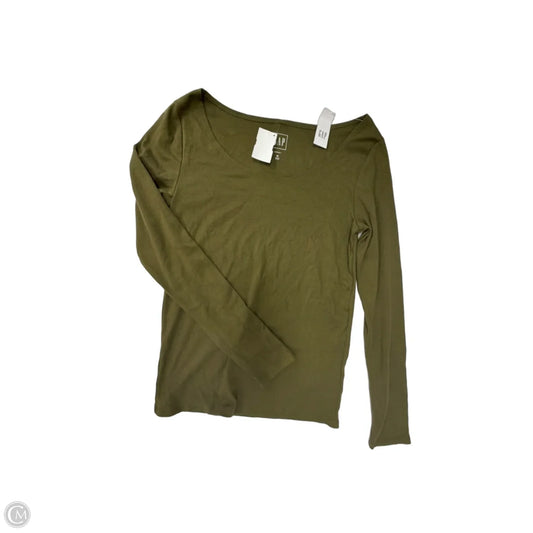 Top Long Sleeve By Gap In Green, Size: M