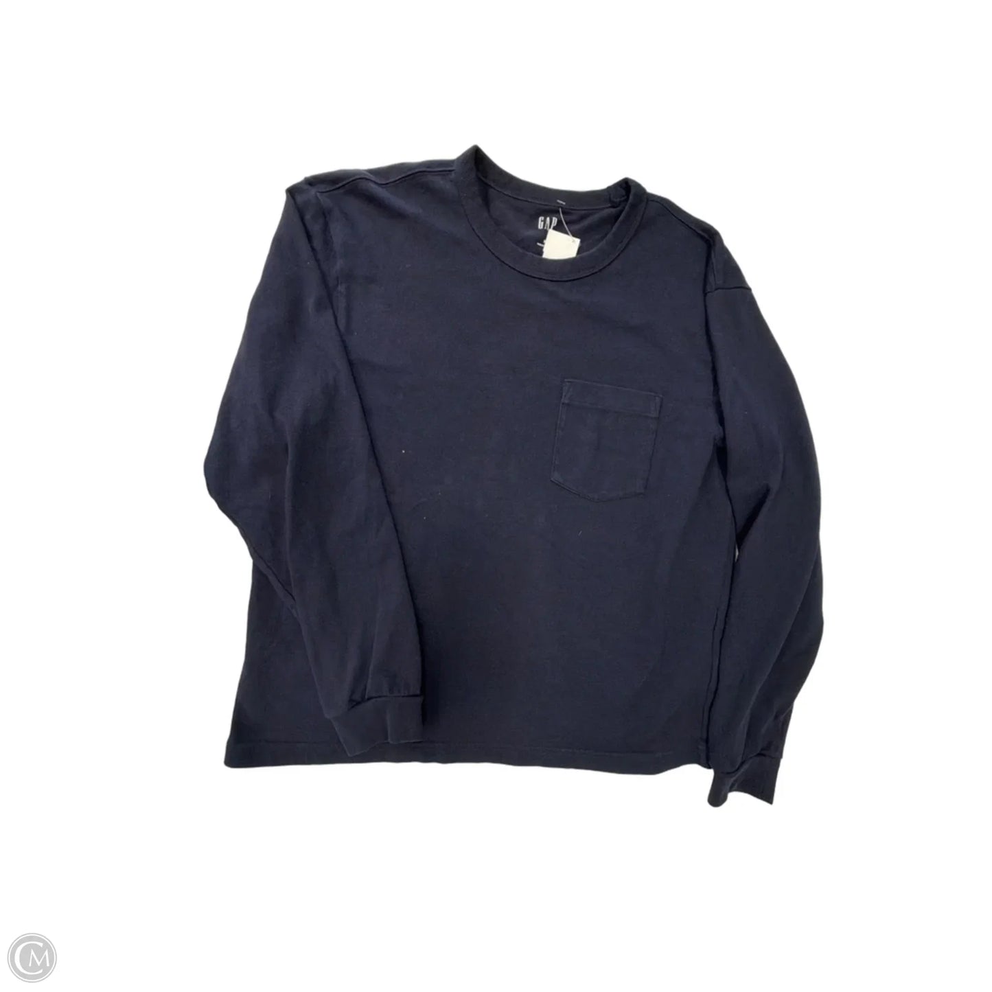 Top Long Sleeve By Gap In Navy, Size: M