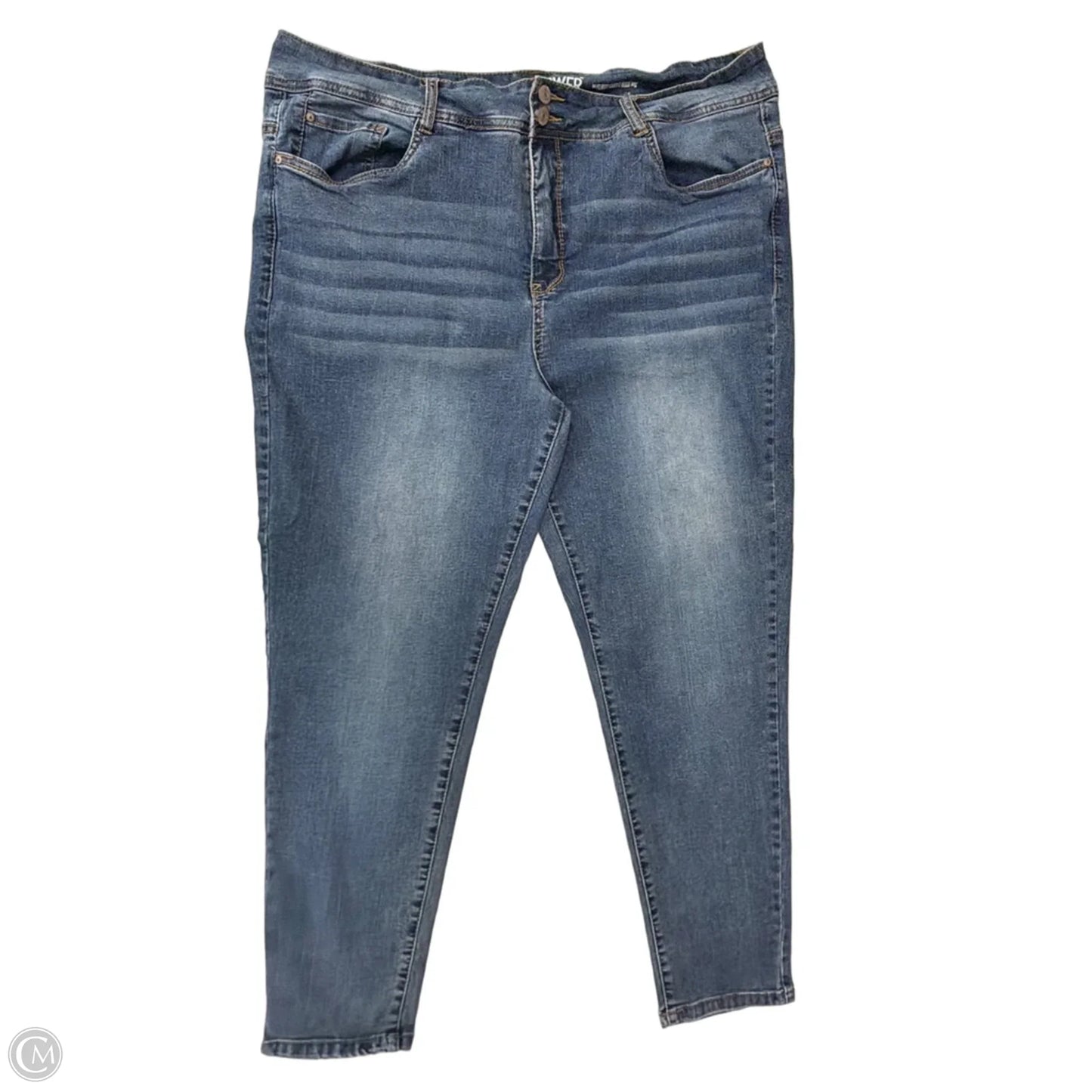Jeans Skinny By Wallflower In Blue Denim, Size: 20