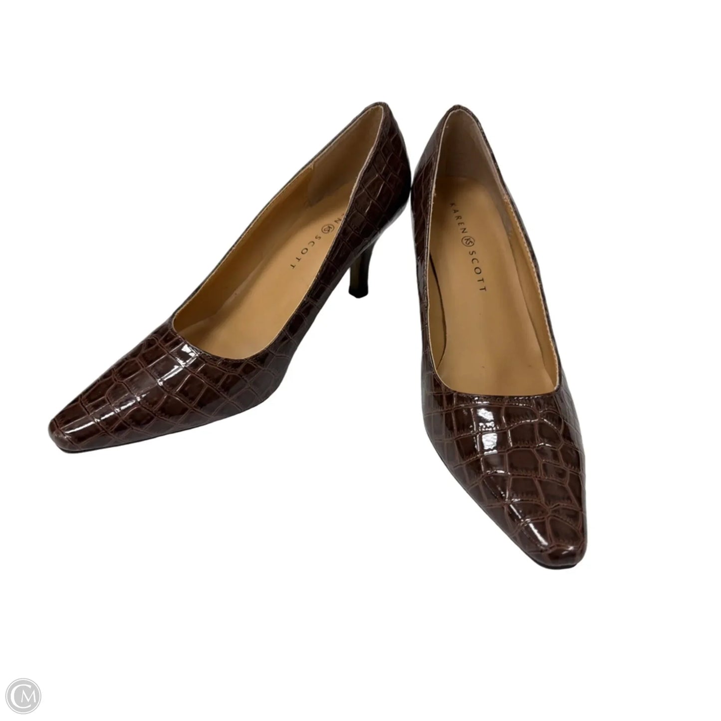 Shoes Heels Kitten By Karen Scott In Brown, Size: 8