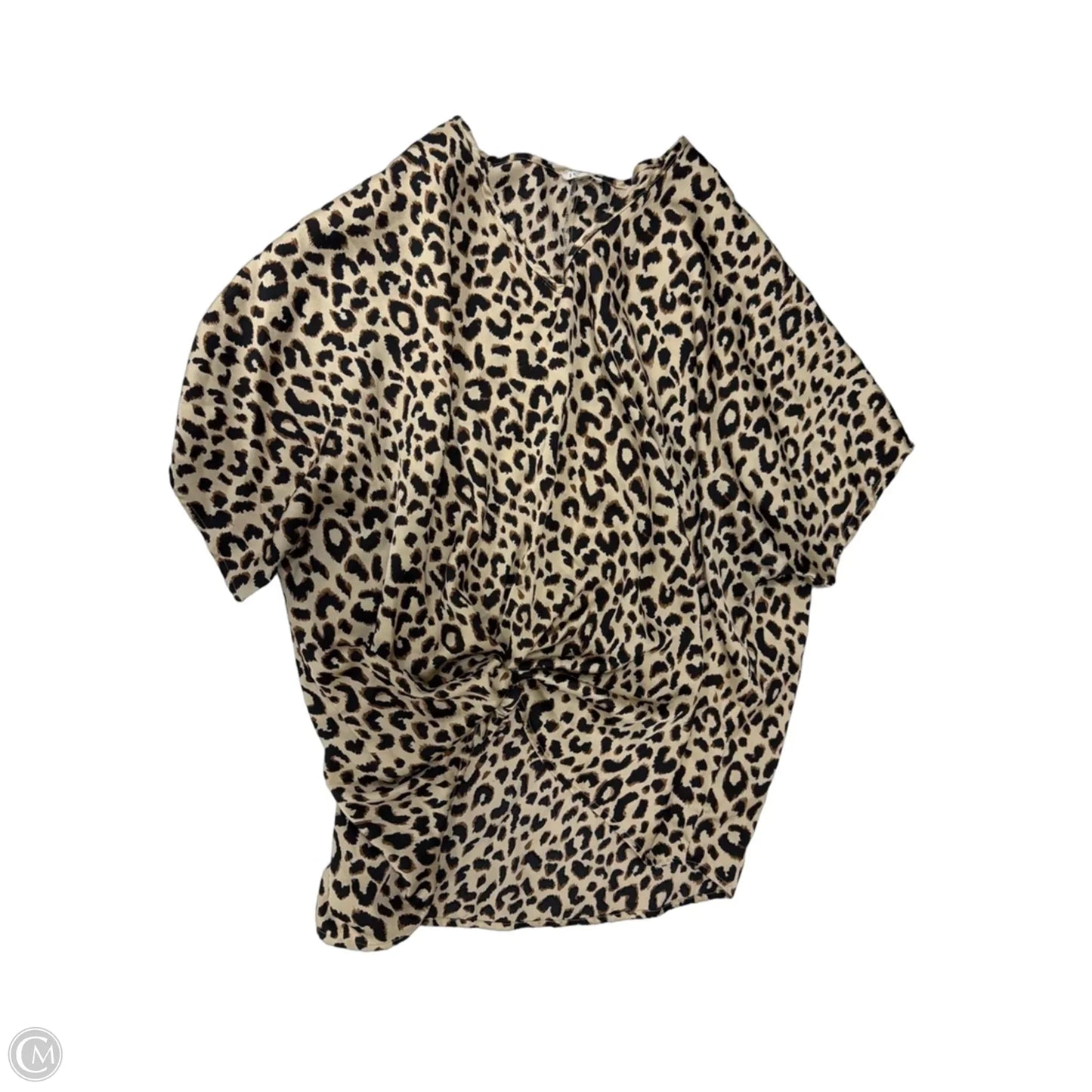 Top Short Sleeve By Jodifl In Animal Print, Size: M