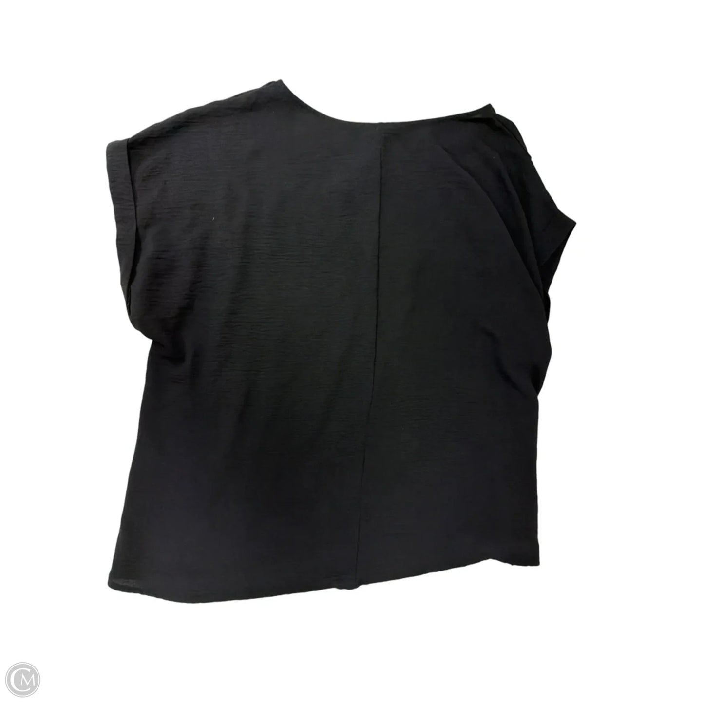 Top Short Sleeve By Andree By Unit In Black, Size: 1x