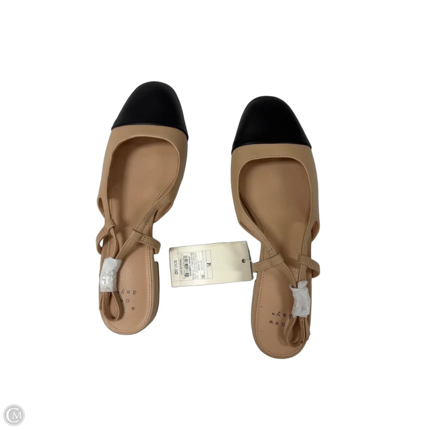 Shoes Flats By A New Day In Black & Tan, Size: 7.5