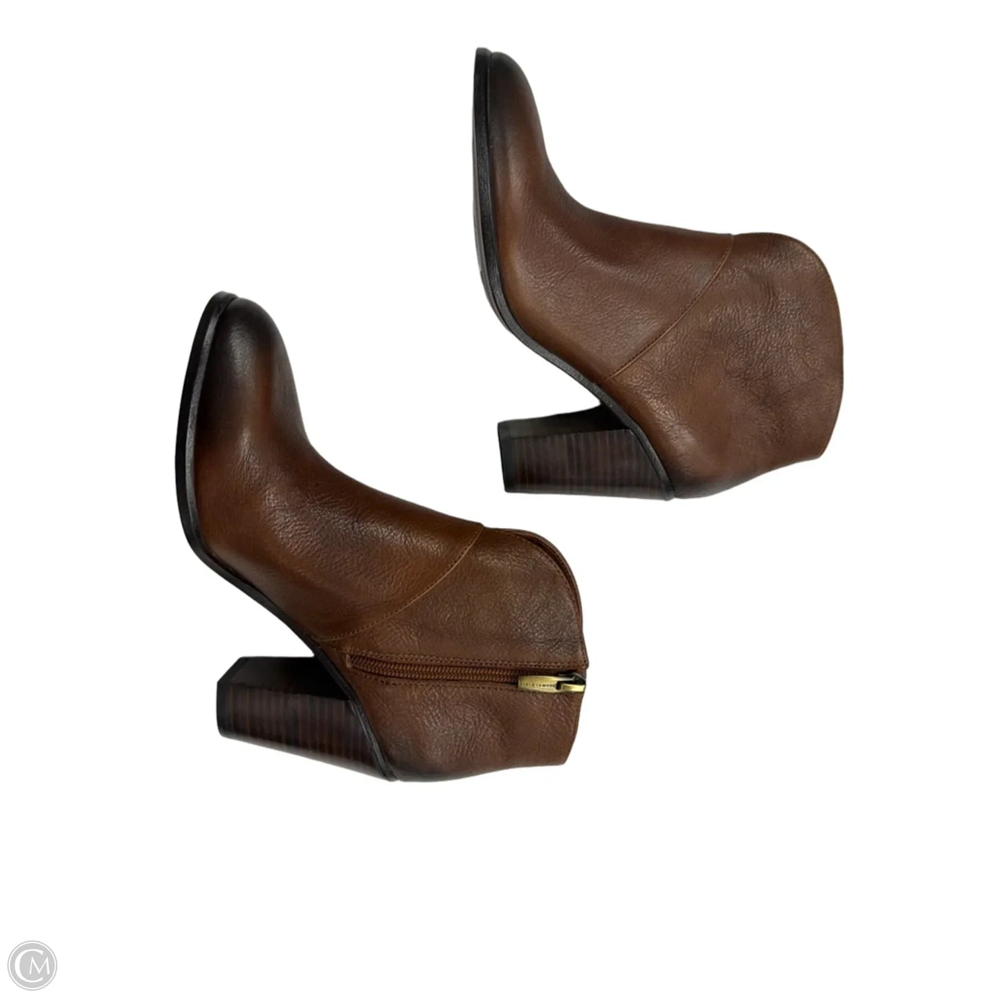 Boots Ankle Heels By Vince Camuto In Bronze, Size: 7