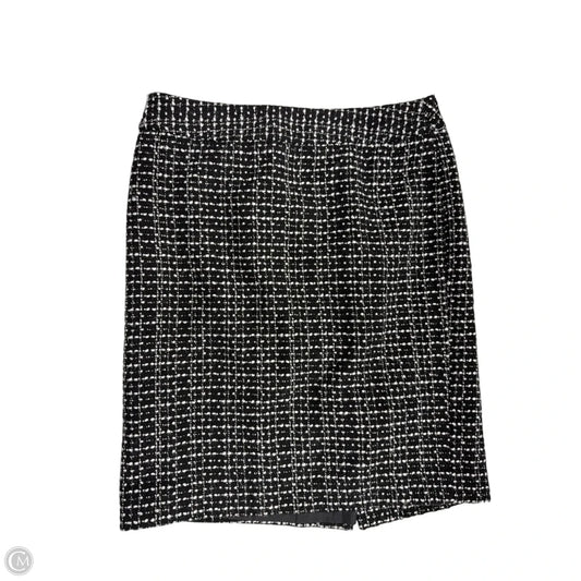 Skirt Mini & Short By Ann Taylor In Black & White, Size: Xsp