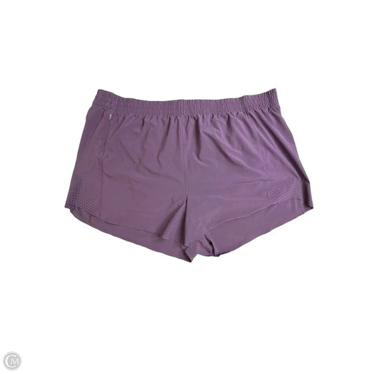 Athletic Shorts By Athleta In Purple, Size: 3x