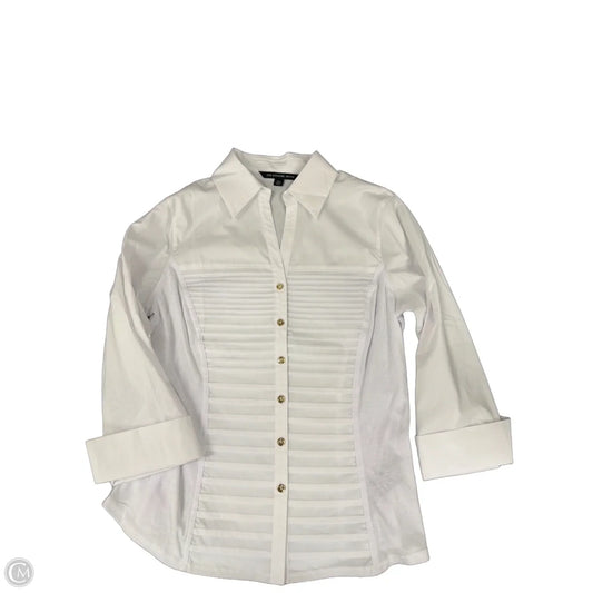 Top Short Sleeve By Zac And Rachel In White, Size: Xlp