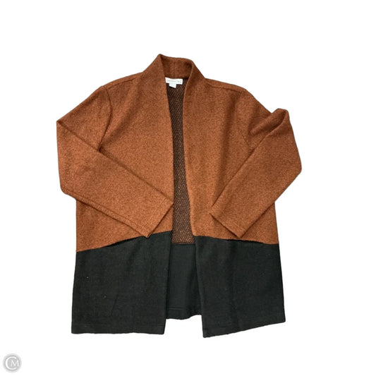 Cardigan By Liz Claiborne In Black & Brown, Size: L