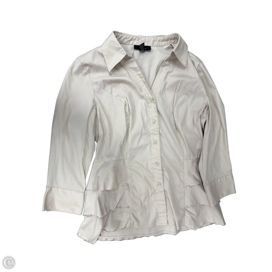 Top Long Sleeve By Alfani In Beige, Size: L