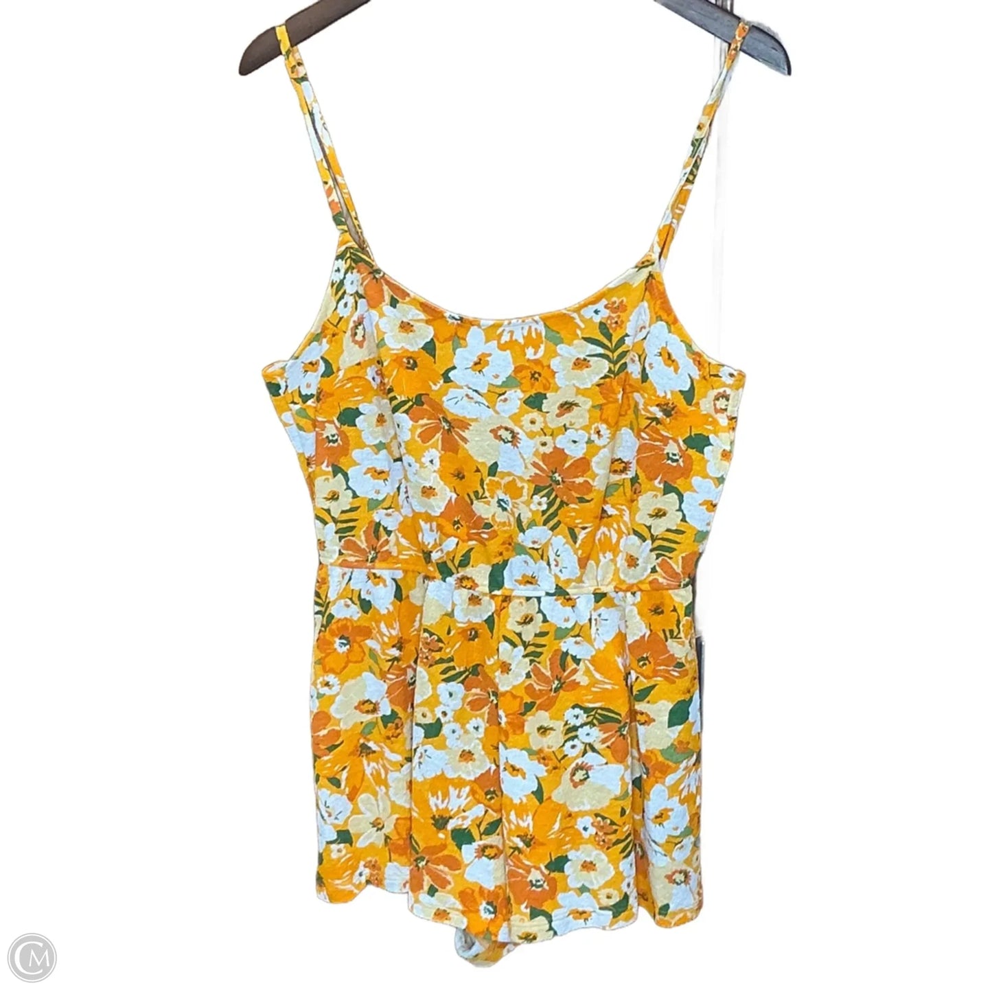 Romper By Divided In Orange & White, Size: M