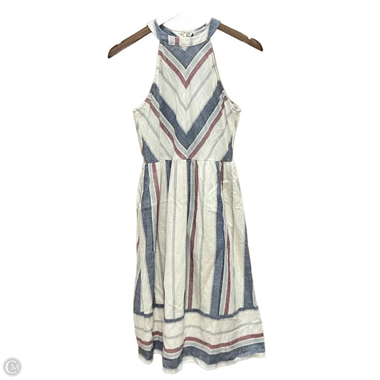 Dress Casual Midi By Blu Pepper In Striped Pattern, Size: S