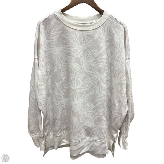 Sweatshirt Crewneck By Crown And Ivy In Tropical Print, Size: Xl