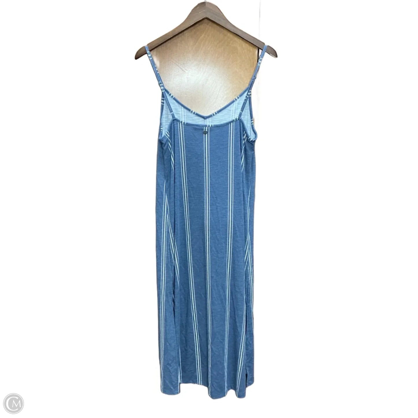 Dress Casual Midi By Roxy In Blue & White, Size: L