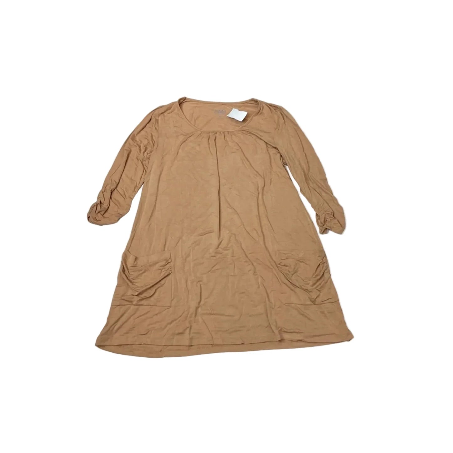 Tunic Long Sleeve By Logo In Orange, Size: M