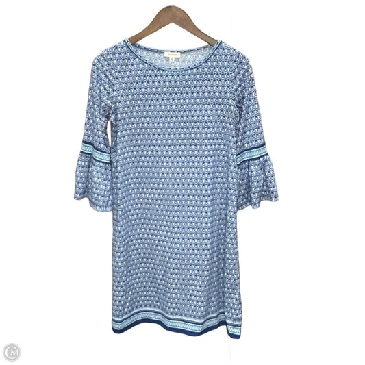Dress Casual Midi By Max Studio In Blue & White, Size: Xs