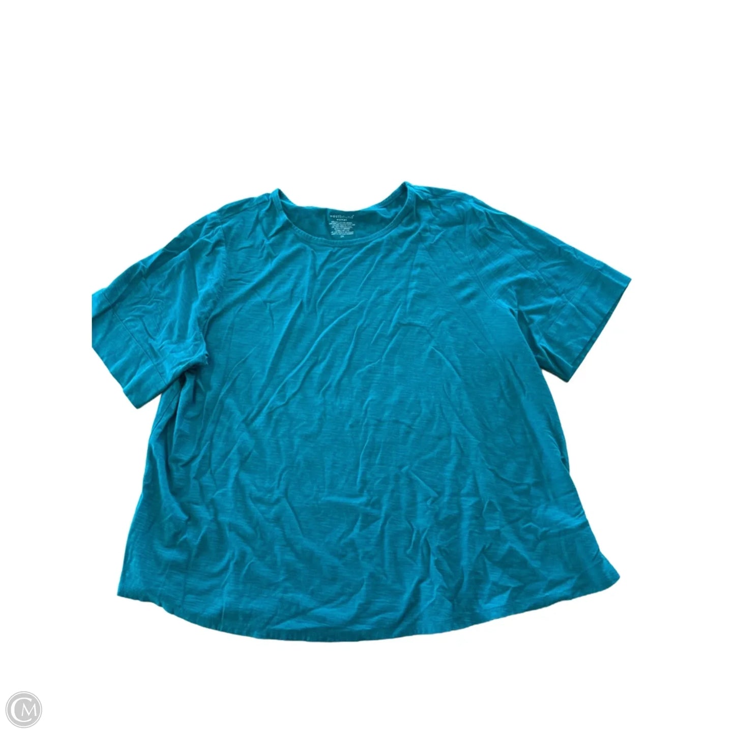 Top Short Sleeve By West Bound In Teal, Size: 2x