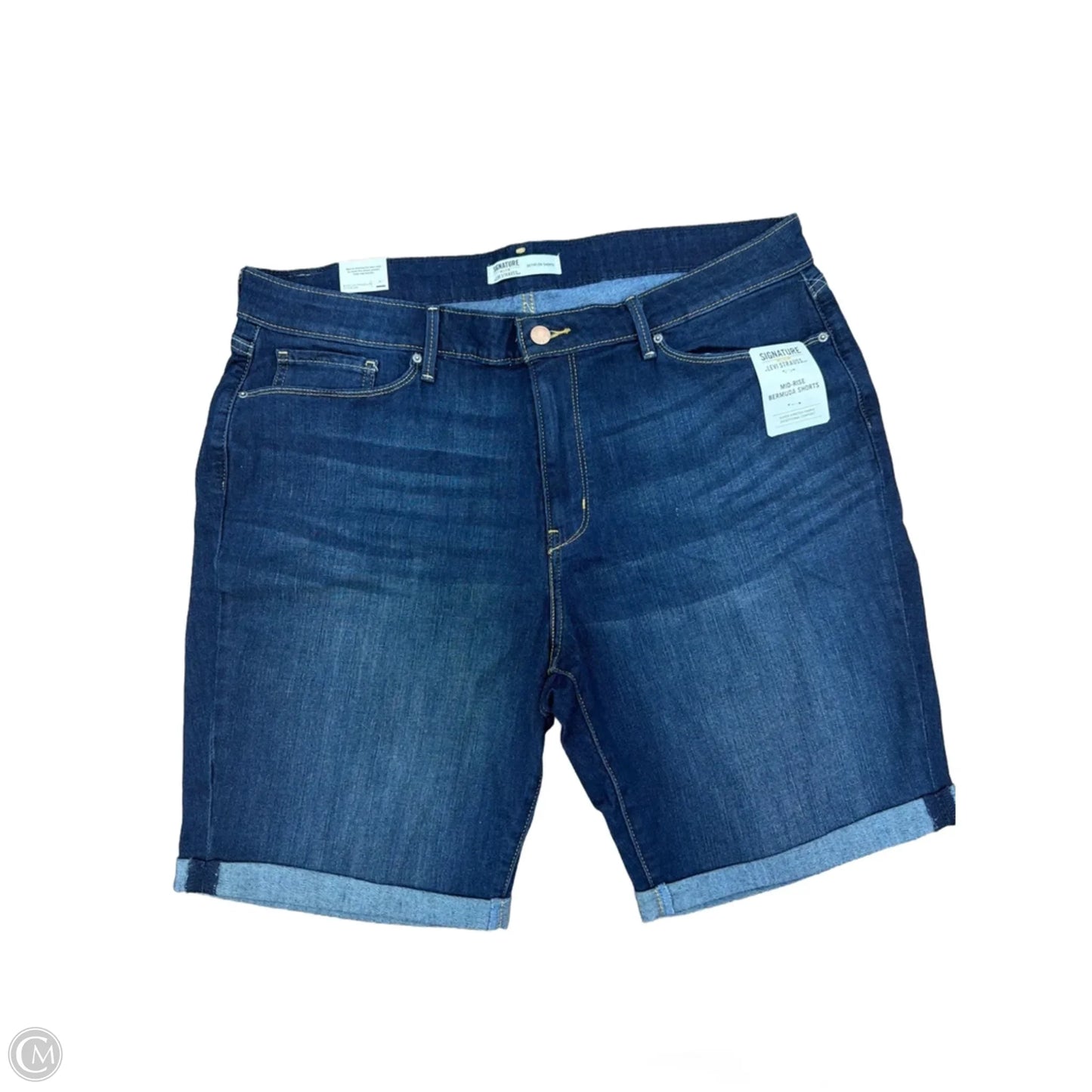 Shorts By Levis In Blue Denim, Size: 18