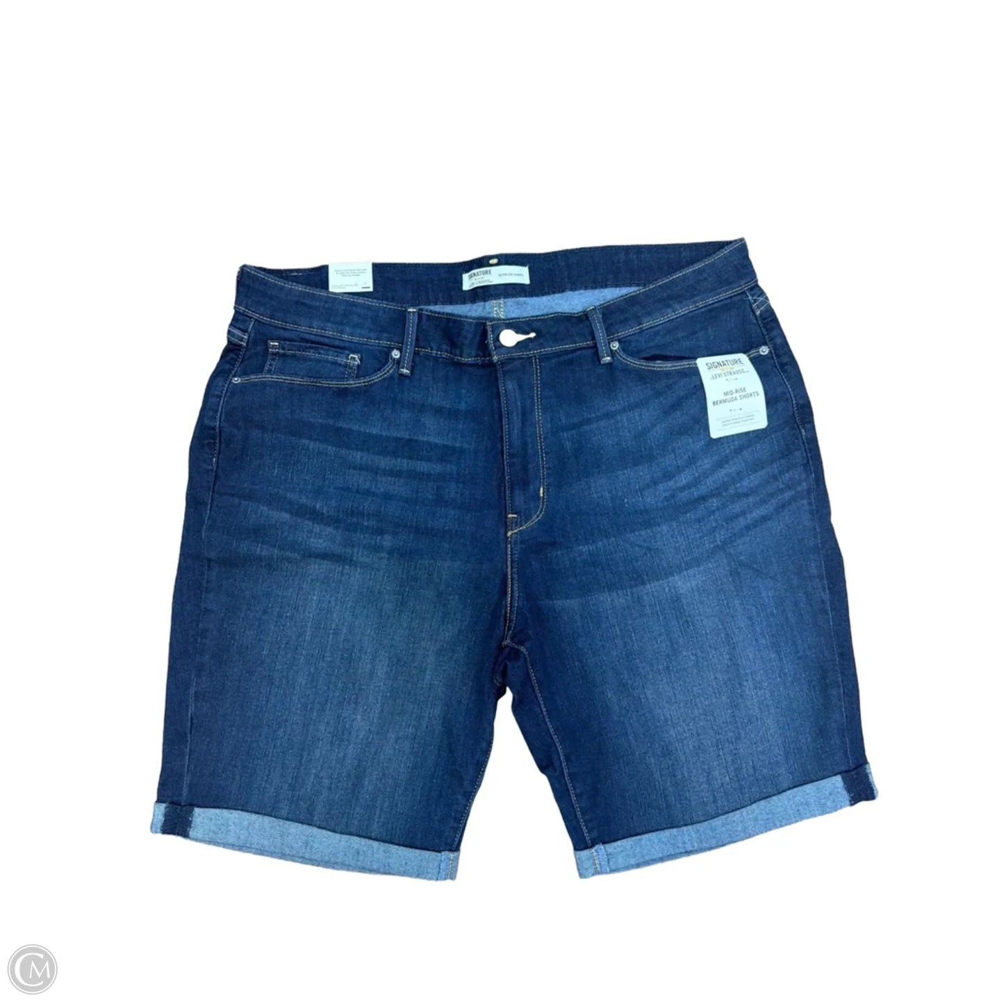 Shorts By Levis In Blue Denim, Size: 18