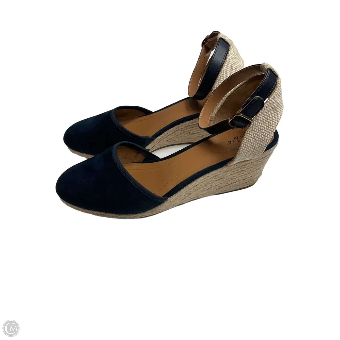 Shoes Heels Wedge By Style And Company In Blue, Size: 10