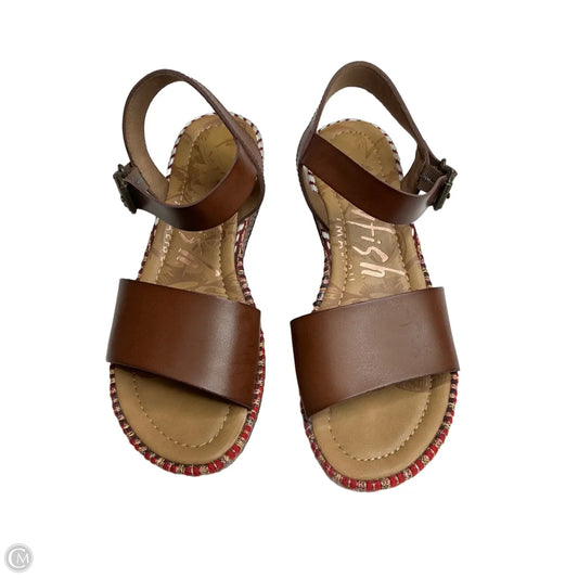 Sandals Heels Platform By Blowfish In Multi-colored, Size: 7.5