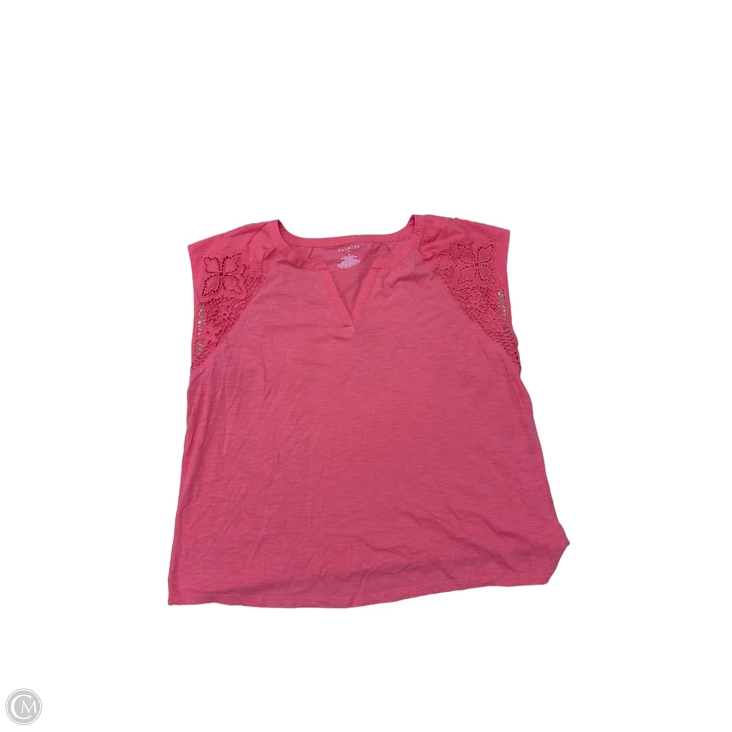 Top Sleeveless By Talbots In Coral, Size: 2x