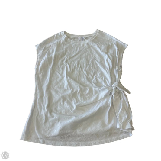 Top Short Sleeve By Time And Tru In White, Size: 1x