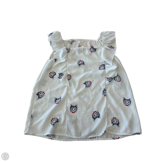 Top Sleeveless By Clothes Mentor In White, Size: L