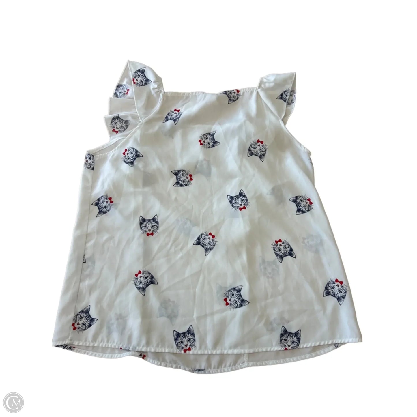 Top Sleeveless By Clothes Mentor In White, Size: L