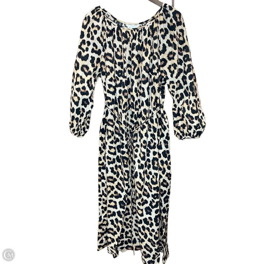 Dress Casual Midi By H&m In Animal Print, Size: L