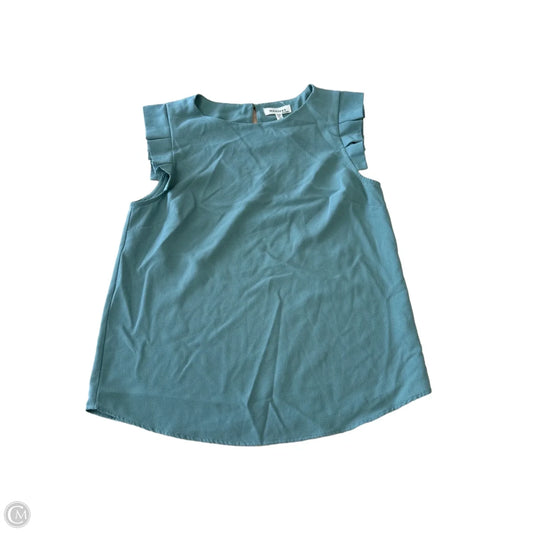 Top Sleeveless By Monteau In Green, Size: M