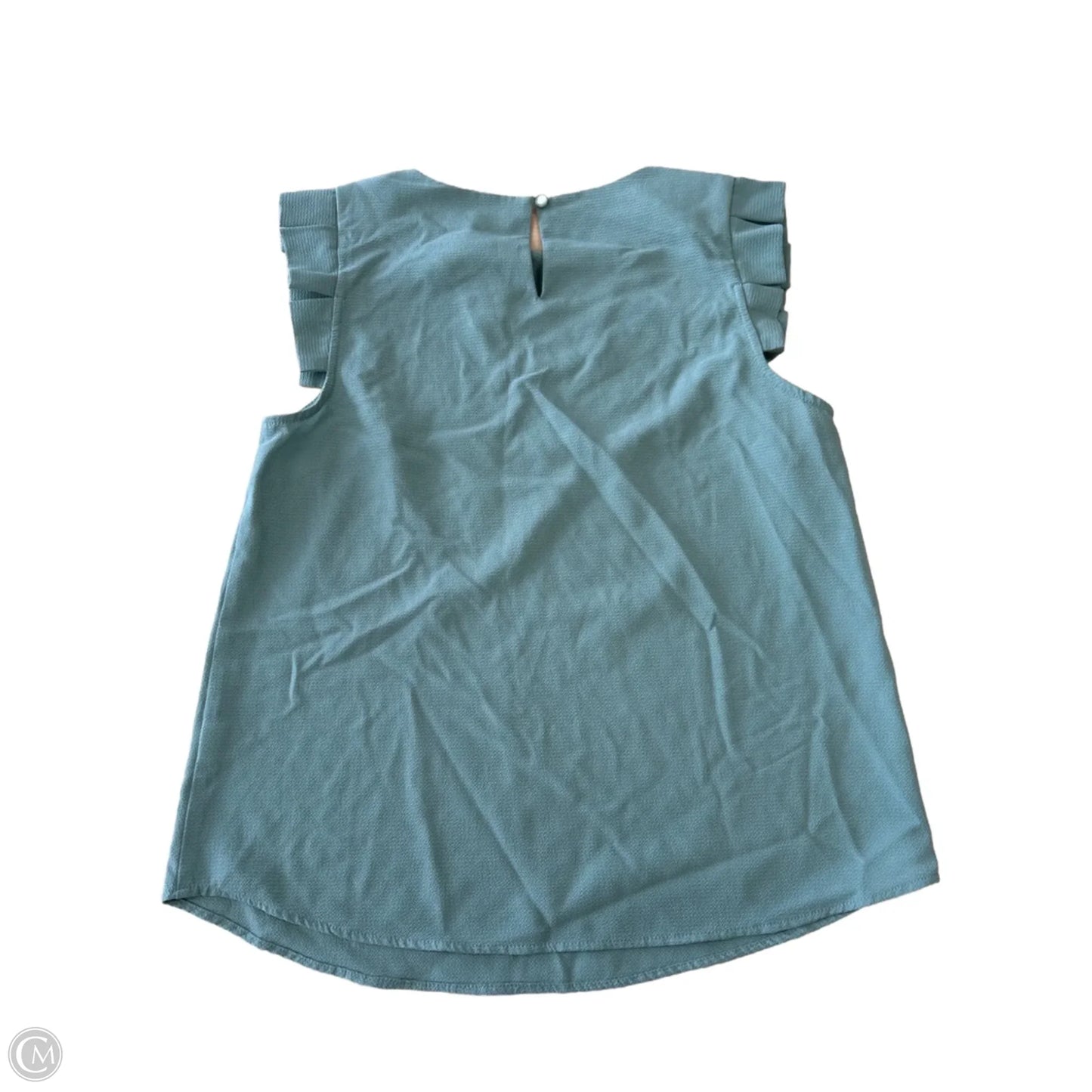 Top Sleeveless By Monteau In Green, Size: M