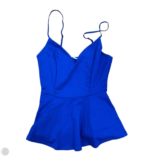 Top Sleeveless By Mikey and Joey In Blue, Size: M