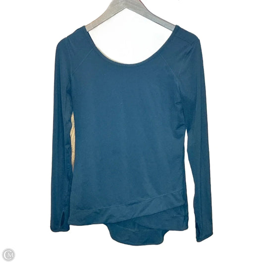 Athletic Top Long Sleeve Collar By Zella In Black, Size: S