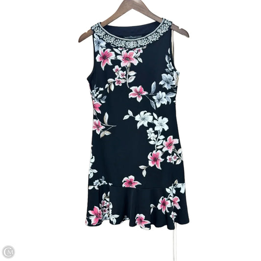 Dress Casual Midi By White House Black Market In Black, Size: Xs