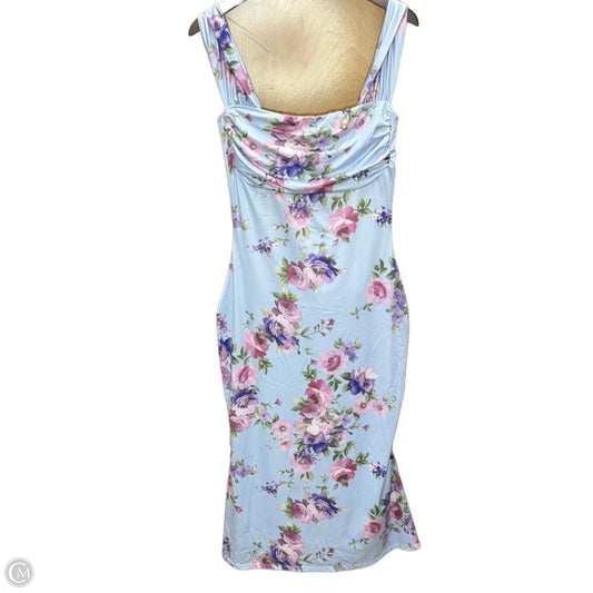 Dress Casual Midi By Windsor In Blue, Size: Xl