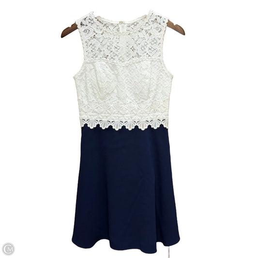 Dress Designer By Lilly Pulitzer In Blue & White, Size: 0