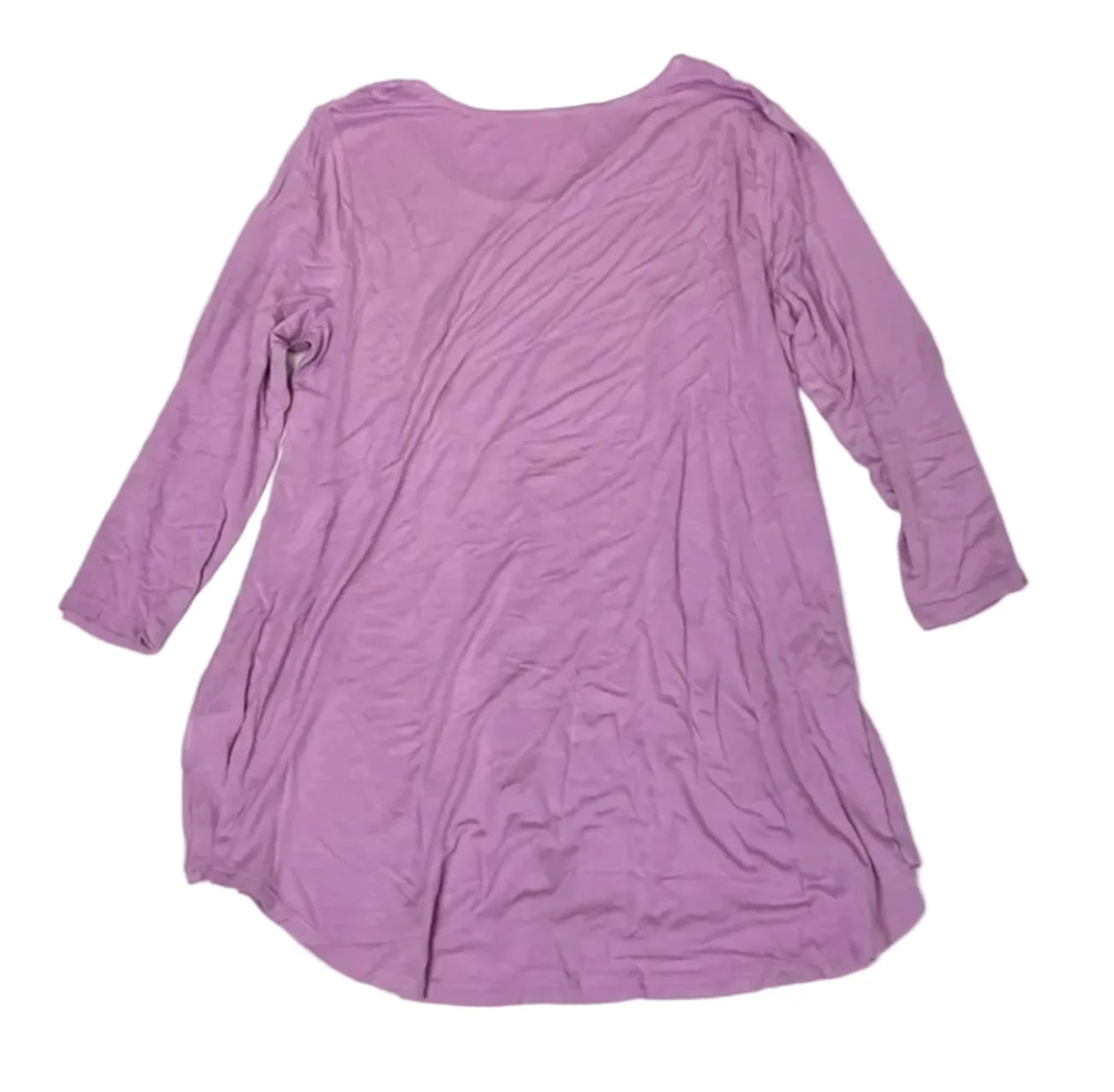 Top 3/4 Sleeve By Logo In Purple, Size: L