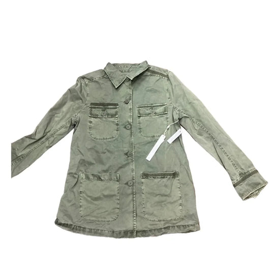 Jacket Shirt By Caslon In Green, Size: M