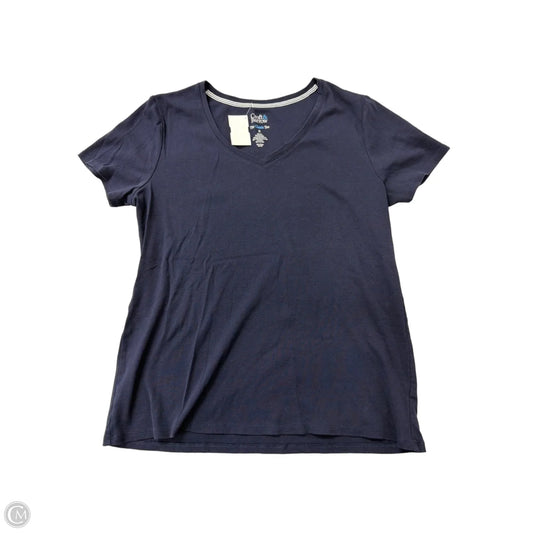 Top Short Sleeve By Croft And Barrow In Blue, Size: M