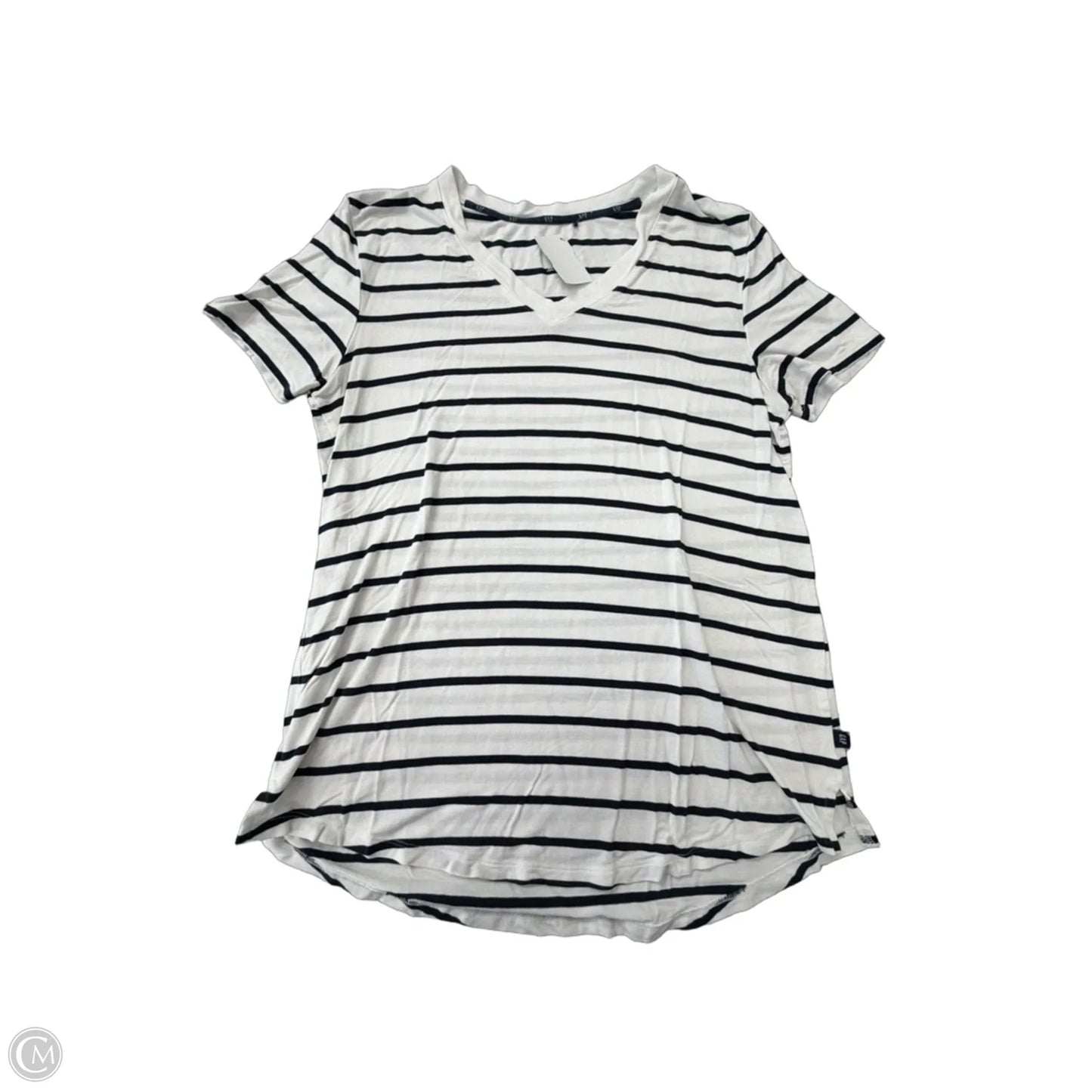Top Short Sleeve By Gap In Striped Pattern, Size: S