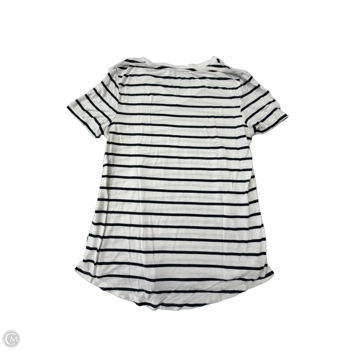 Top Short Sleeve By Gap In Striped Pattern, Size: S