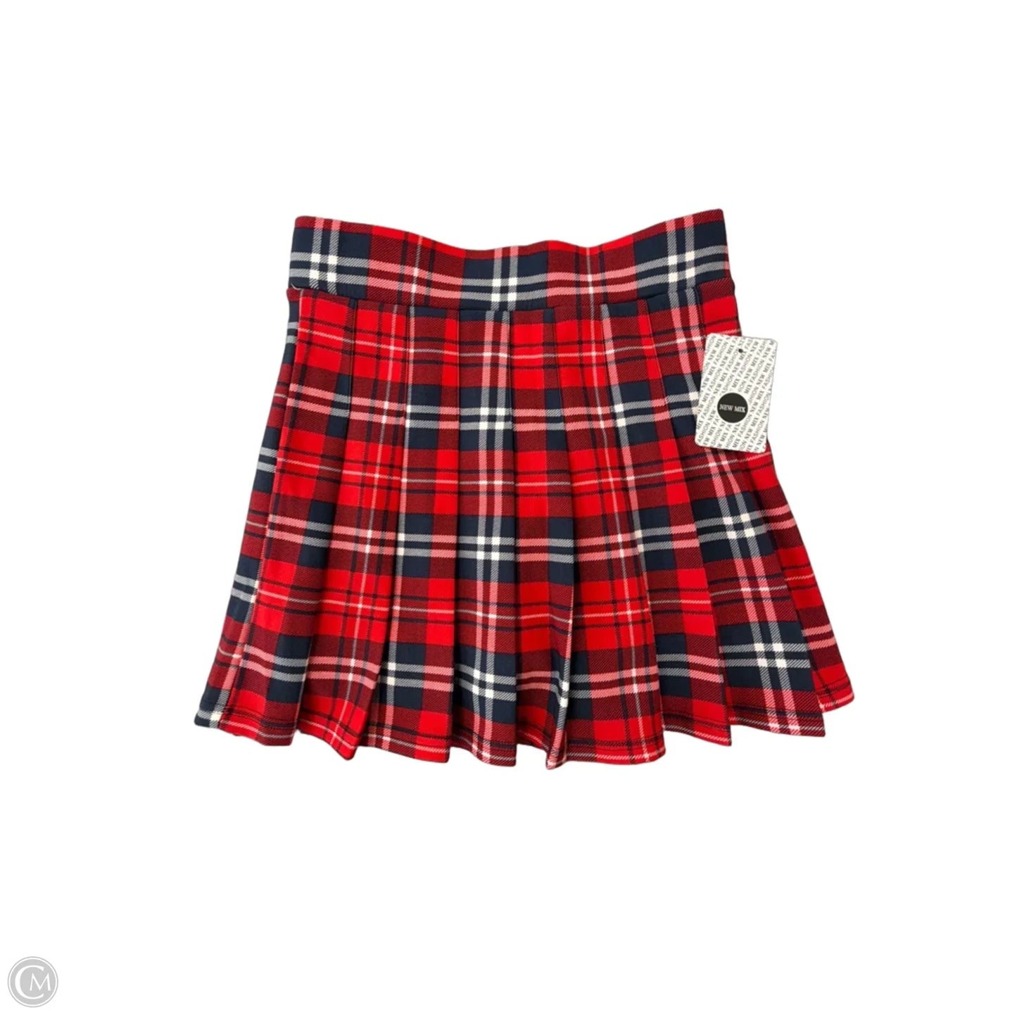 Skort By New Mix In Checkered Pattern, Size: L