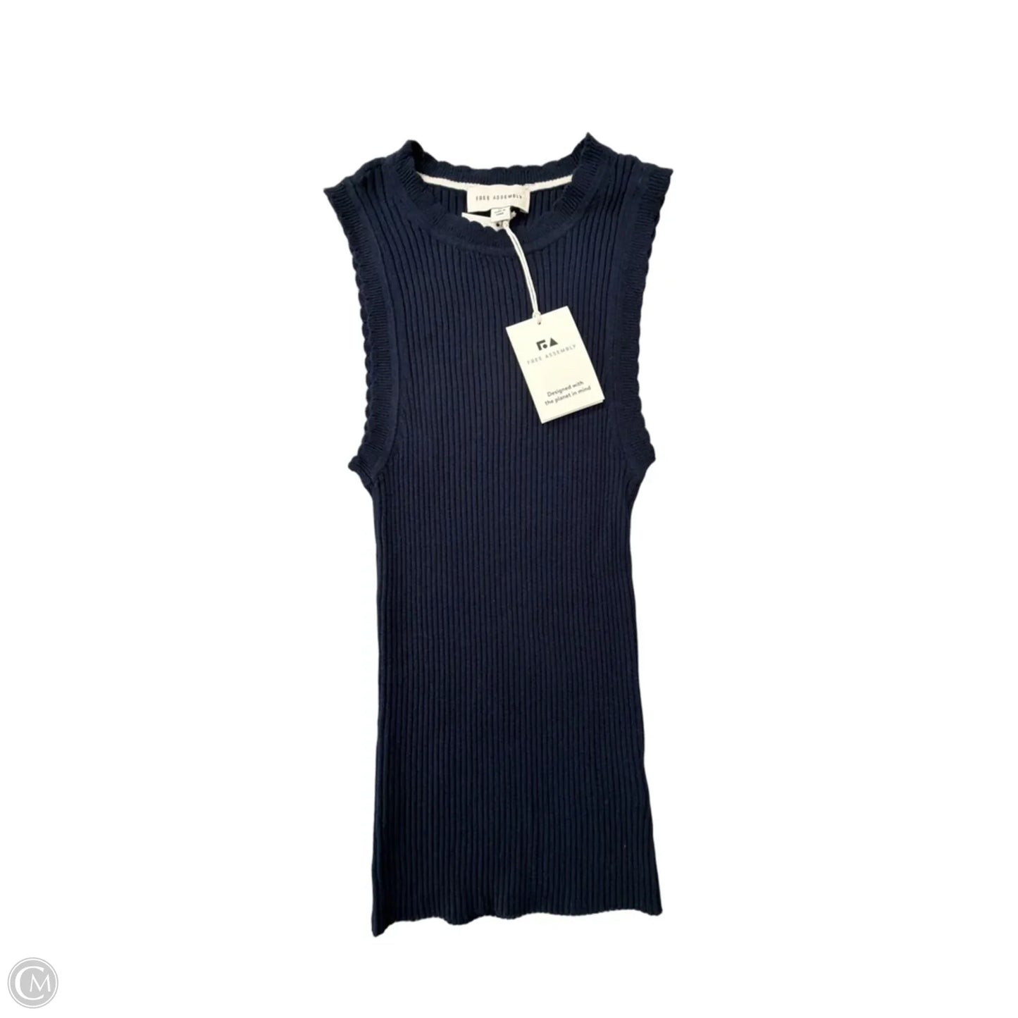 Tank Top By Free Assembly In Blue, Size: M